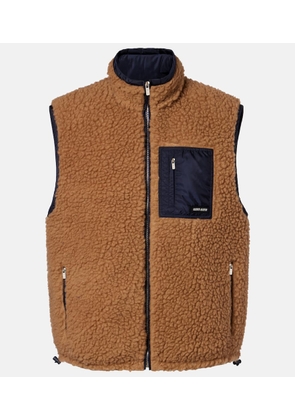 Miu Miu Wool-blend teddy down vest