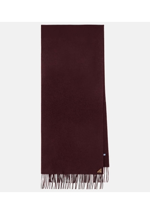 Prada Fringed silk and cashmere scarf