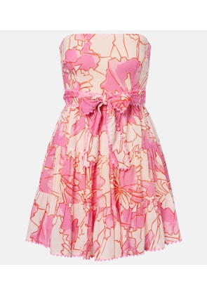 Poupette St Barth Christine printed cotton minidress
