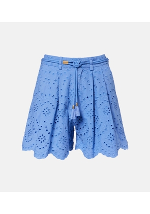 Poupette St Barth Broderie anglaise cotton shorts