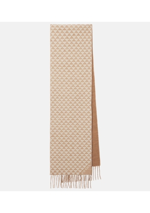 Prada Symbole wool and cashmere scarf