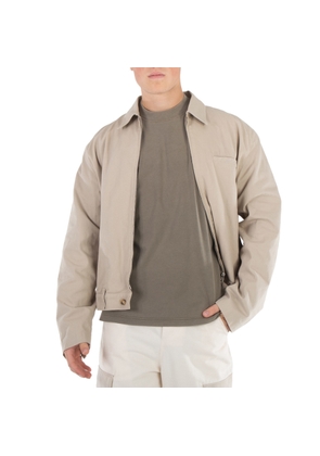 Ambush Beige Zip-Up Long Sleeved Overshirt