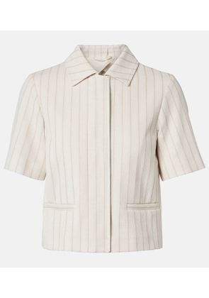 Max Mara Striped cotton jacket