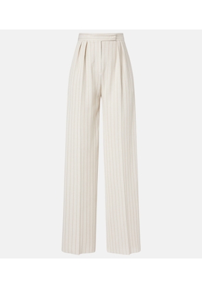 Max Mara Osso striped cotton wide-leg pants