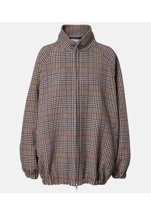 The Frankie Shop Baxter checked wool-blend blouson jacket