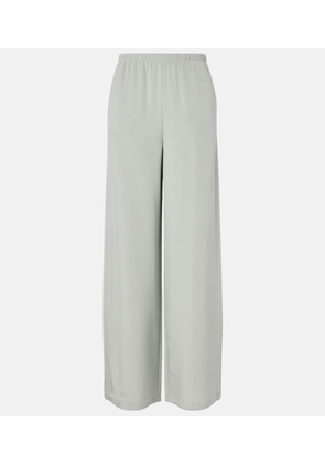 Max Mara Maga silk-blend satin wide-leg pants