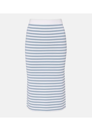 Max Mara Gennaio striped midi skirt