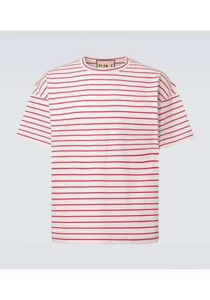 Plan C Striped cotton T-shirt