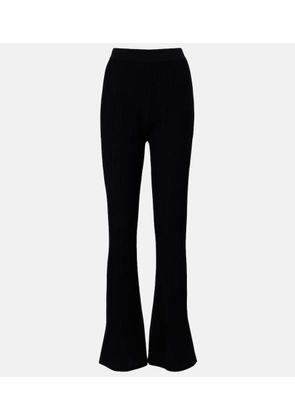Max Mara Bello ribbed-knit flared pants