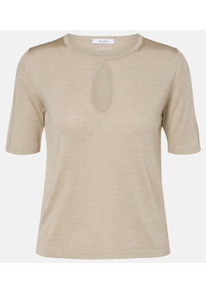 Max Mara Valido silk and cashmere top