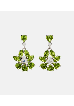Simone Rocha Heartbloom embellished drop earrings
