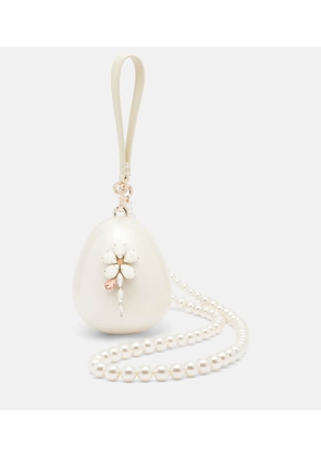Simone Rocha Hare Pearl Egg embellished clutch
