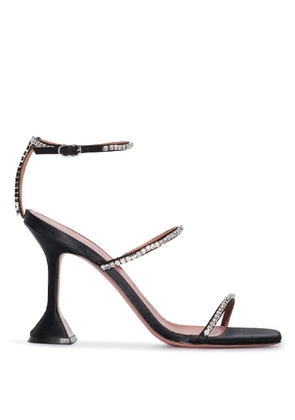 Amina Muaddi Glida Rhinestone Embellished Sandals