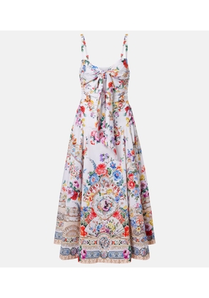 Camilla Floral cotton-blend midi dress