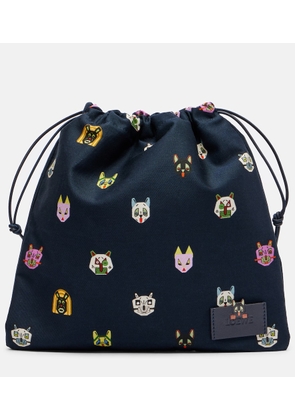 Loewe x Louis Wain Cats Small canvas pouch