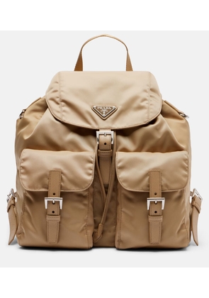 Prada Re-Nylon leather-trimmed backpack