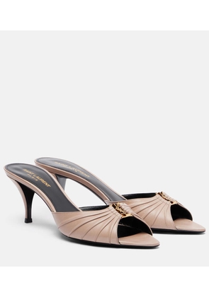 Saint Laurent Babylone 60 leather mules