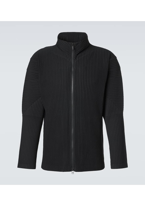 Homme Plisse Issey Miyake Basics pleated zip-up cardigan