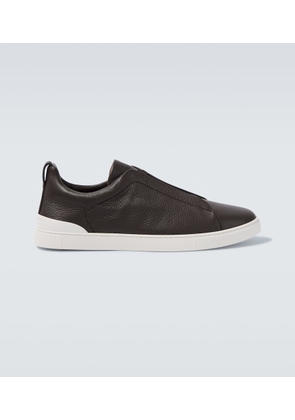 Zegna Triple Stitch leather sneakers