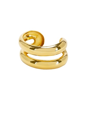 AGMES Charlotte Cuff in Gold Vermeil - Metallic Gold. Size all.