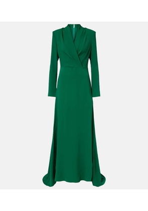 Oscar de la Renta Silk-blend gown