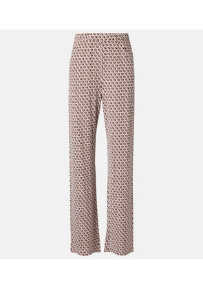 Max Mara Abate printed wide-leg pants
