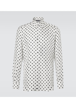 Dolce&Gabbana Polka-dot silk shirt