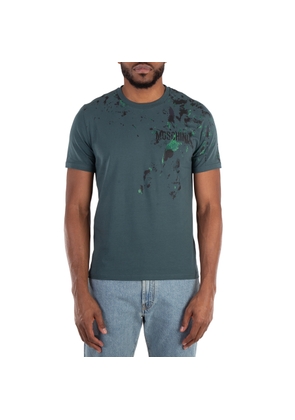 Moschino Painted Splatter Stretch Jersey T-Shirt