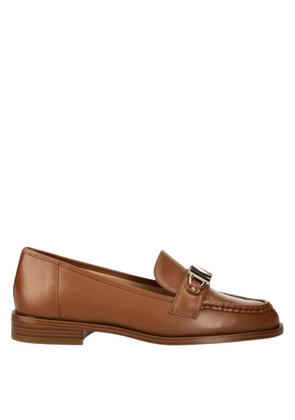 Michael Kors Tiegan Leather Logo Plaque Loafers