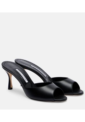 Manolo Blahnik Jada 70 leather mules