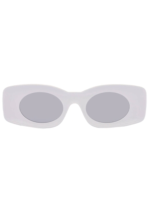 Loewe Smoke Mirror Rectangular Unisex Sunglasses LW40033I 21C 49