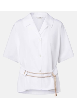 'S Max Mara Carisma belted cotton poplin shirt