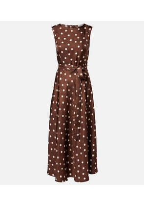 'S Max Mara Martina polka-dot silk midi dress