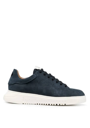 Emporio Armani Knurled Soles Nubuck Sneakers