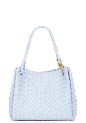 Bottega Veneta Large Parachute Bag in Lunar & Muse Brass - Baby Blue. Size all.