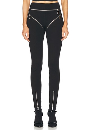 AREA Zipper Brief Legging in Black - Black. Size L (also in XL).