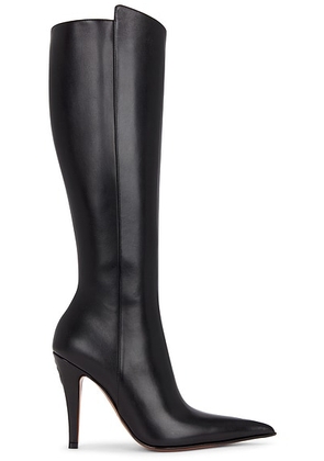McQueen Knee High Boot in Black - Black. Size 36 (also in ).