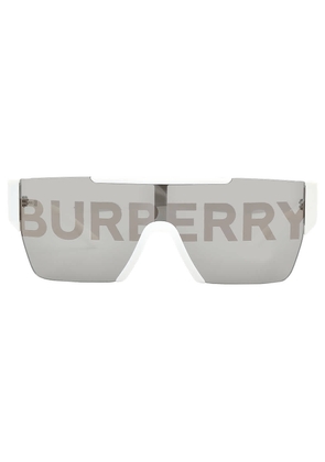 Burberry Grey / Burberry Silver / Gold Shield Mens Sunglasses BE4291 3007H 138