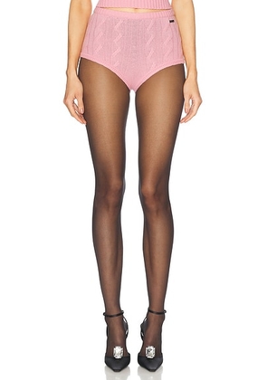 Blumarine Knit Hot Short in Wild Rose - Pink. Size XS (also in ).