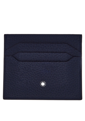 Montblanc Midnight Blue Grain Leather 6cc Card Holder