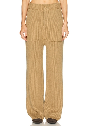 Aya Muse x REVOLVE Knit Trouser in Tigers Eye - Brown. Size M (also in S, XS).