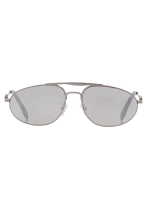 Fendi Smoke Mirror Pilot Mens Sunglasses FE40072U 14C 57