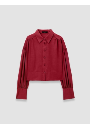 Anais Sheer Fine Wool Blouse - 38