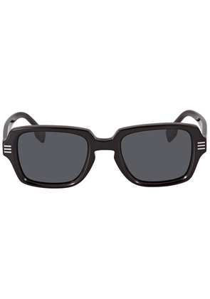 Burberry Eldon Dark Grey Rectangular Mens Sunglasses BE4349 300187 51