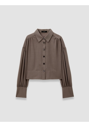 Anais Sheer Fine Wool Blouse - 38