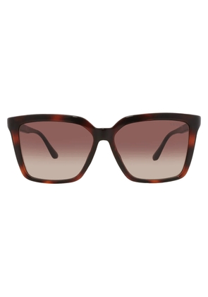 Guess Brown Gradient Square Ladies Sunglasses GU00099 52F 55
