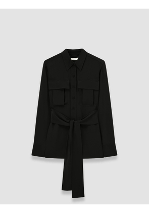 Yas Crepe de Soie Silk Shirt - 32