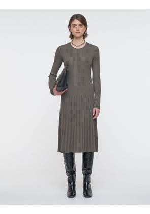 Merino Rib Knit Dress - XS
