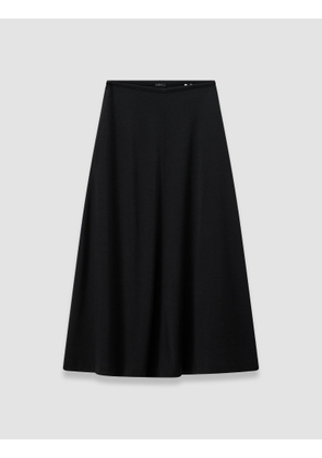 Wool Jersey Maxi Skirt - L