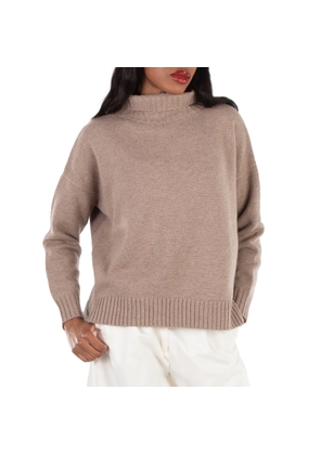 Max Mara Merino Wool-Blend Turtleneck Sweater, Size Large